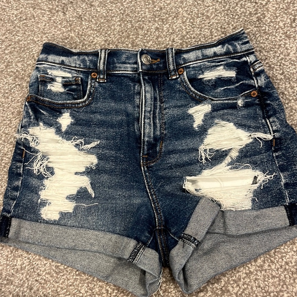 super high waisted american eagle shorts